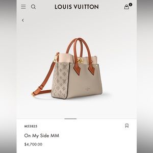 LOUIS VUITTON Calfskin Monogram Tufting On My Side Galet
